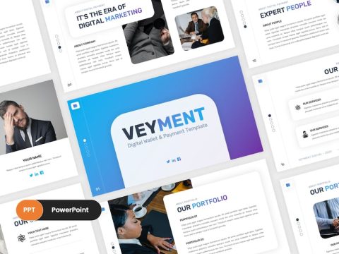 Veyment - Digital Payment & E-wallet PowerPoint YFQJ4QT