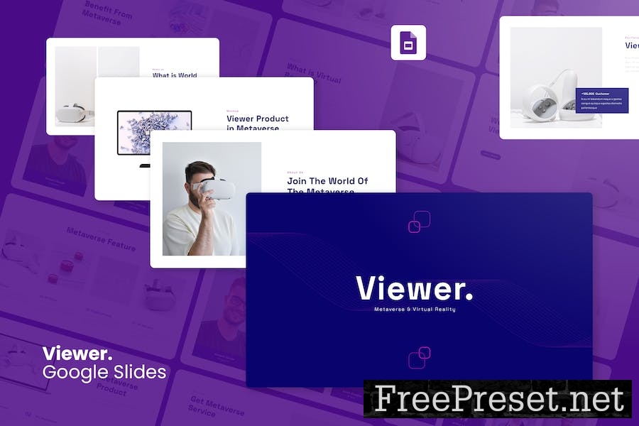 Viewer – Metaverse & Virtual Reality Google Slides ST93M7D