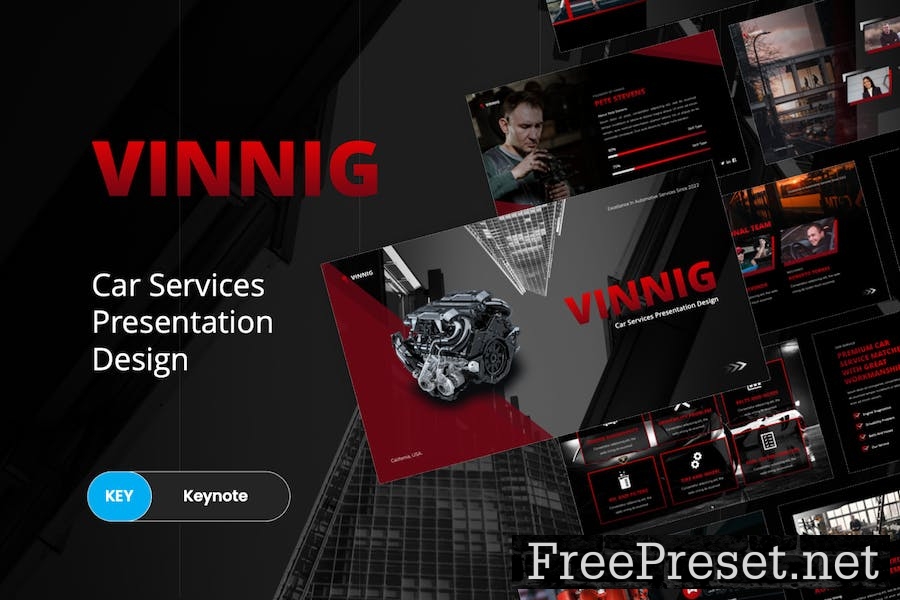 Vinnig - Car Services Keynote Template B5HMHXL