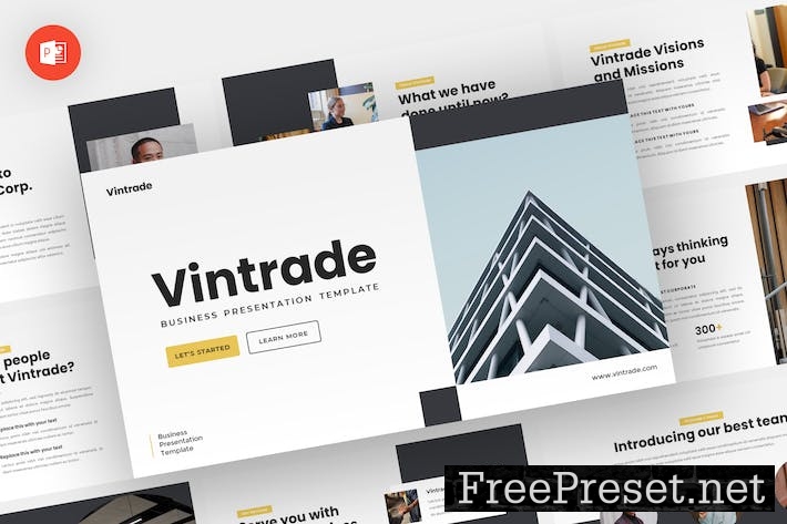 Vintrade - Business Powerpoint Template AAESQBG