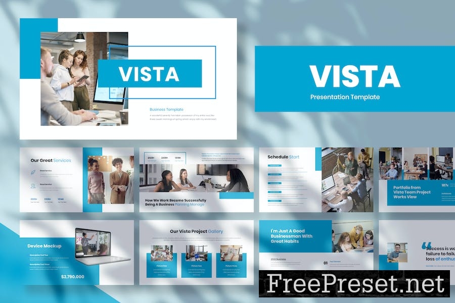 Vista - Business Presentation Google Slide Templat