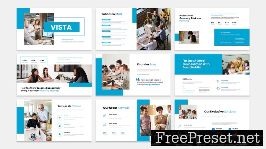 Vista - Business Presentation Keynote Template RGTRSNP