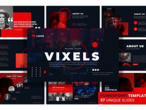 Vixels Slides - PowerPoint Presentation Template