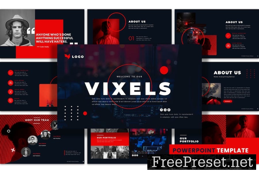 Vixels Slides - PowerPoint Presentation Template