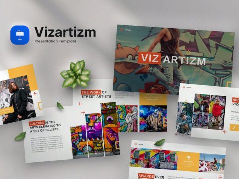 Vizartizm - Pop Art Keynote Template 86ER4AW