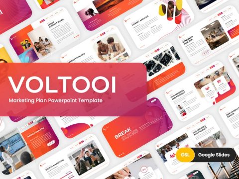 Voltooi - Marketing Plan Google Slides Template 7Q832PX