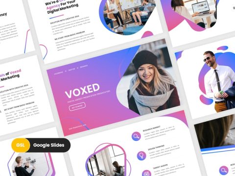 Voxed - Digital Marketing Google Slides Template XHCNFWF