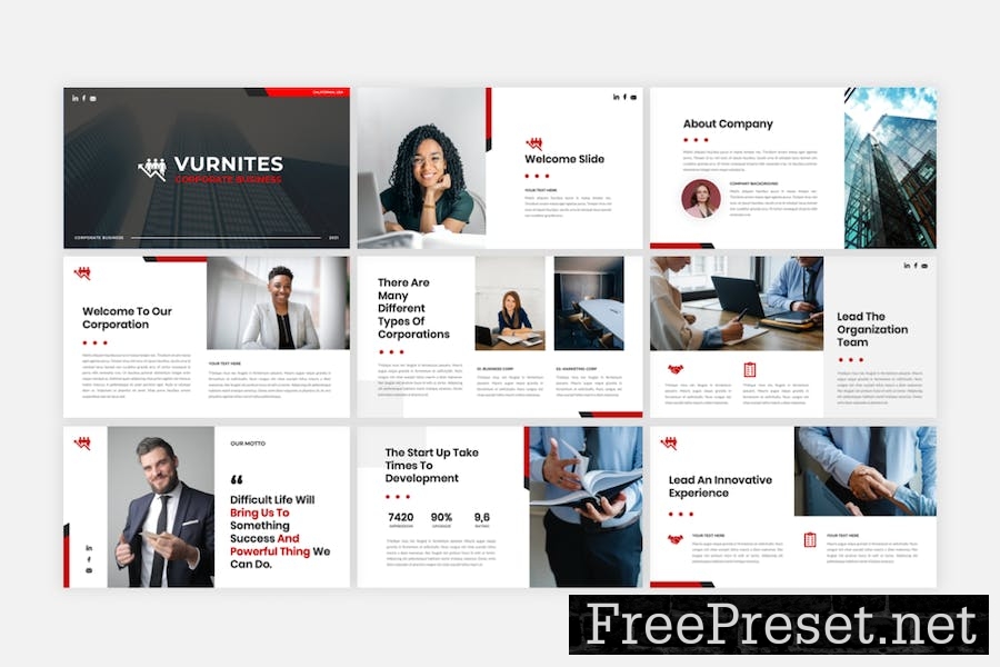 Vurnites - Business PowerPoint Template BWNF2G4