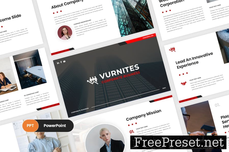 Vurnites - Business PowerPoint Template BWNF2G4