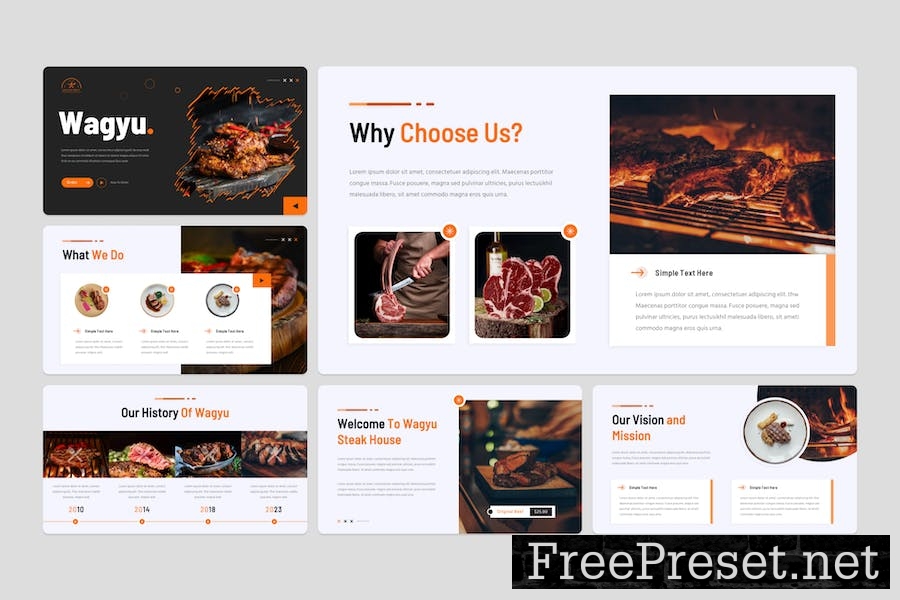 Wagyu - Steak House Keynote Template XXZ6VQ9