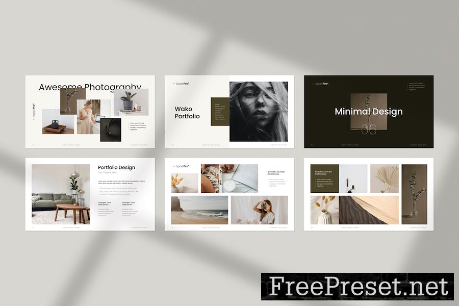 Wako Portfolio Presentation Template V8G6BC8