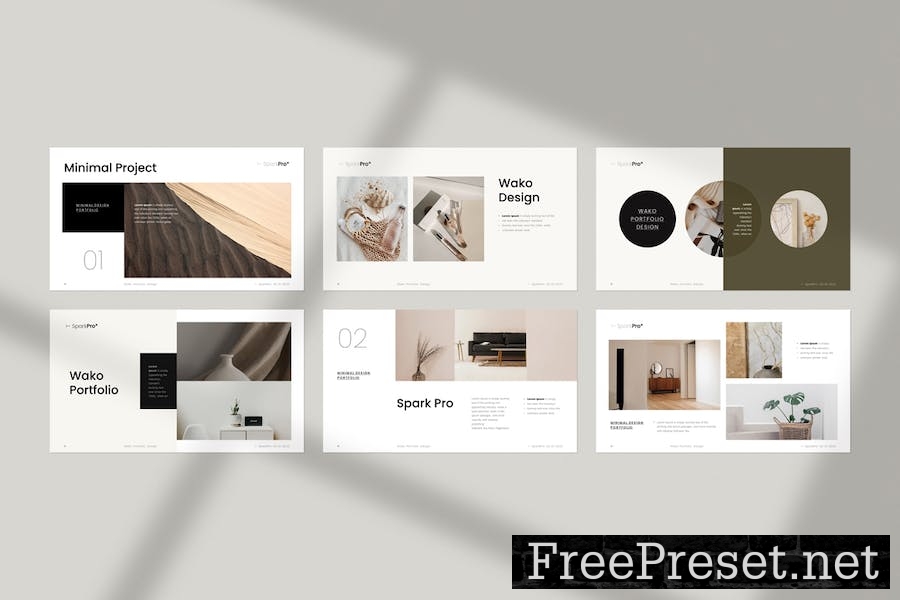 Wako Portfolio Presentation Template V8G6BC8