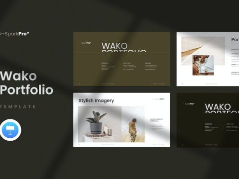 Wako Portfolio Presentation Template V8G6BC8