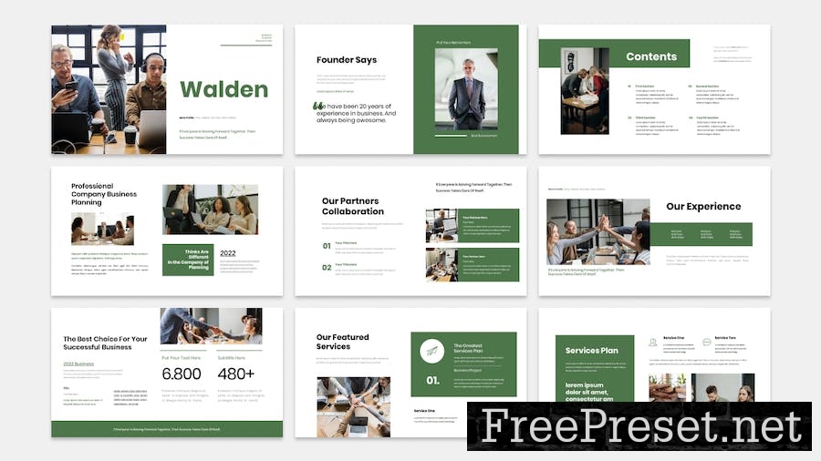 Walden - Business Presentation Google Slide Templa