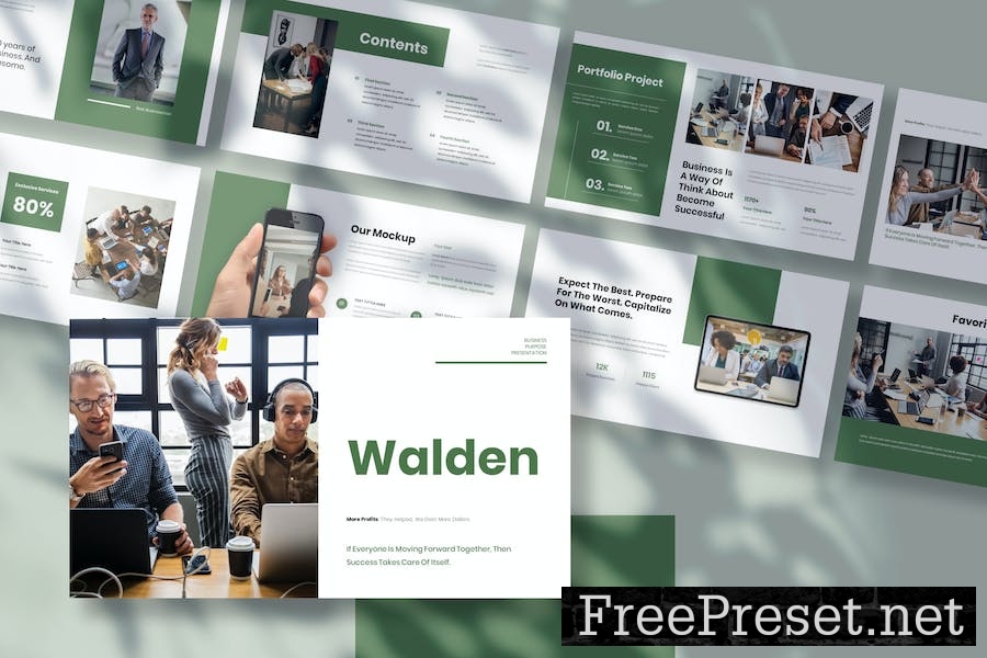 Walden - Business Presentation Google Slide Templa