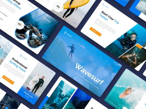 Wavesurf - Surfing And Diving Google Slide G9GTXDQ