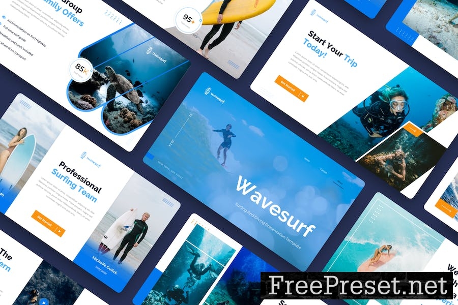 Wavesurf - Surfing And Diving Google Slide G9GTXDQ