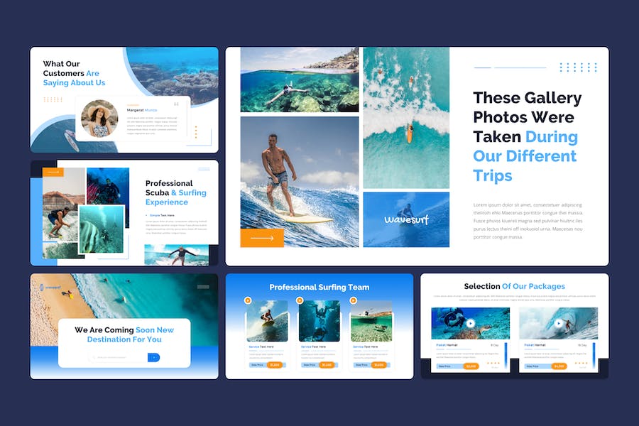 Wavesurf - Surfing And Diving Keynote Template VM8YAH3