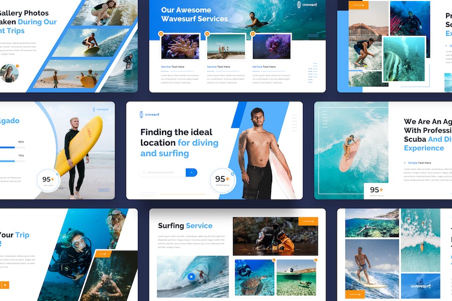 Wavesurf - Surfing And Diving Keynote Template VM8YAH3