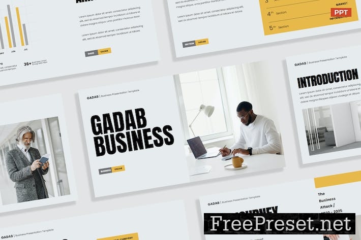 White Yellow Creative Business Template 006 GATGAEU