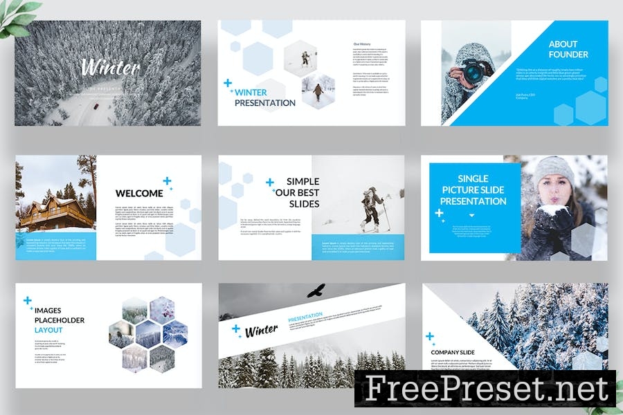 Winter Google Slides Template 53VX64L