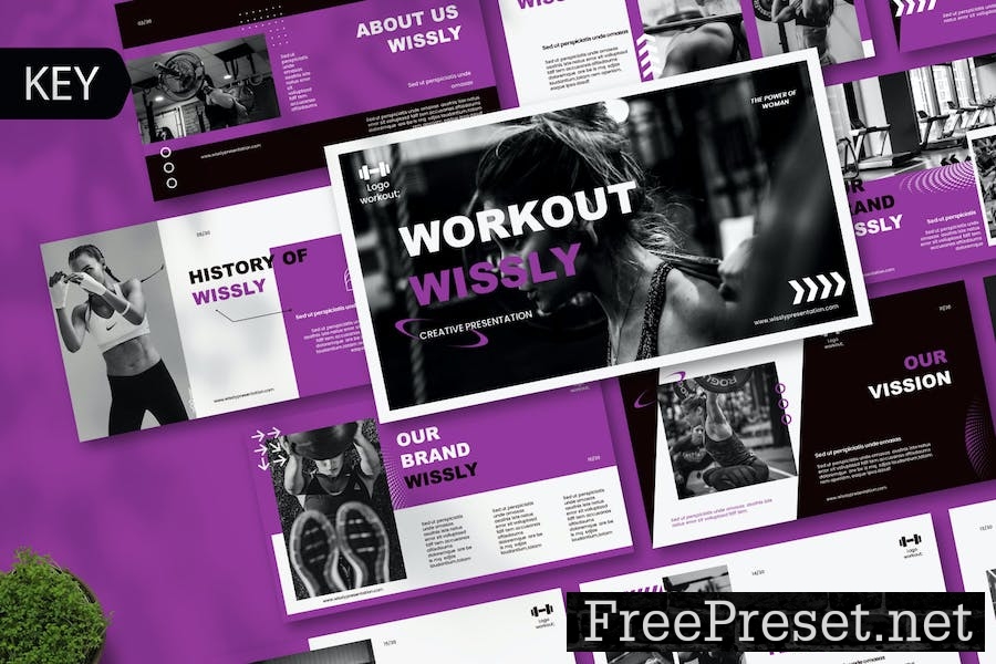 Wissly Fitness Keynote Template 2LC5Y49