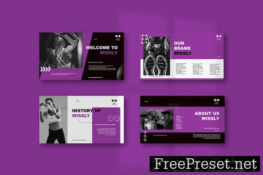 Wissly Fitness Powerpoint Template