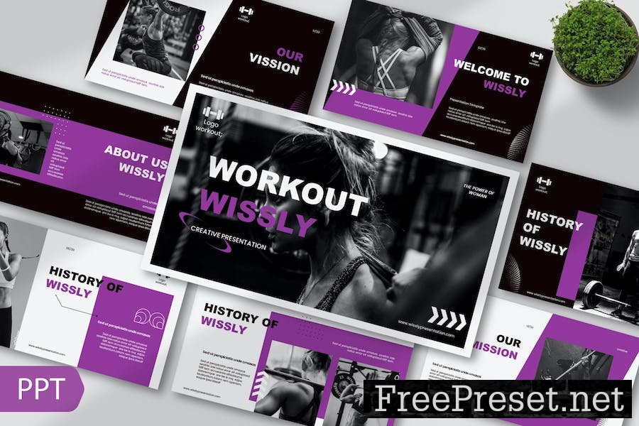 Wissly Fitness Powerpoint Template