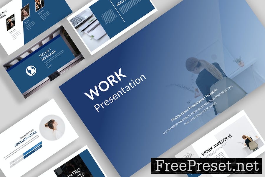 Work Business Powerpoint 62GDD8M