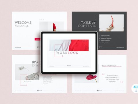 Workbook Presentation Keynote Template QWVHJ57