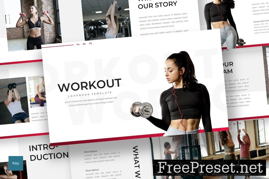 Workout - Lookbook Keynote Template 7JK9EM3