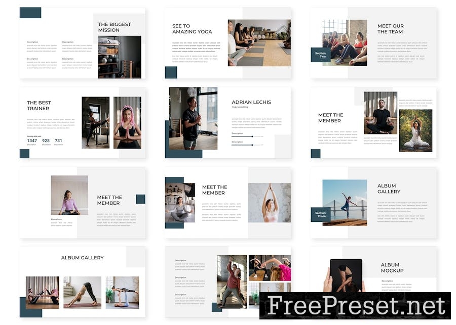 Yoga - Lookbook Google Slides Template TR2L7WA