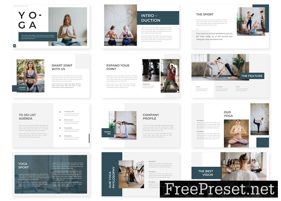 Yoga - Lookbook Google Slides Template TR2L7WA