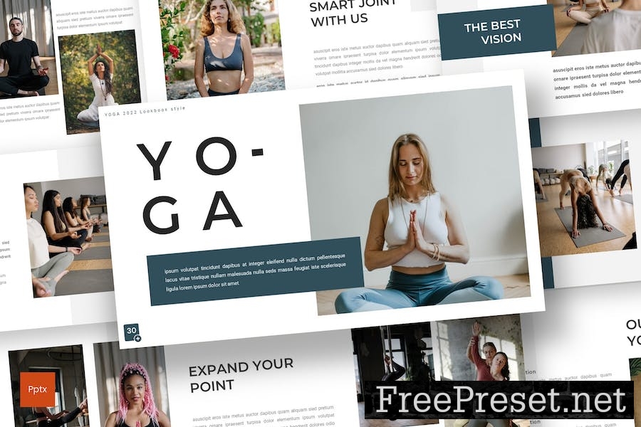 Yoga - Lookbook Powerpoint Template NFC4ZZX