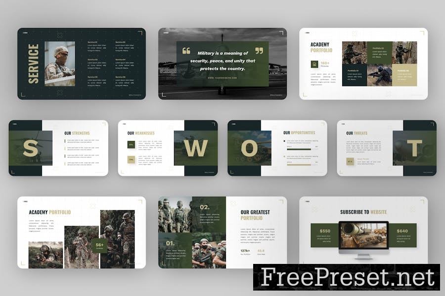 Zeforce - Military Education Keynote Template 6XBYGLV