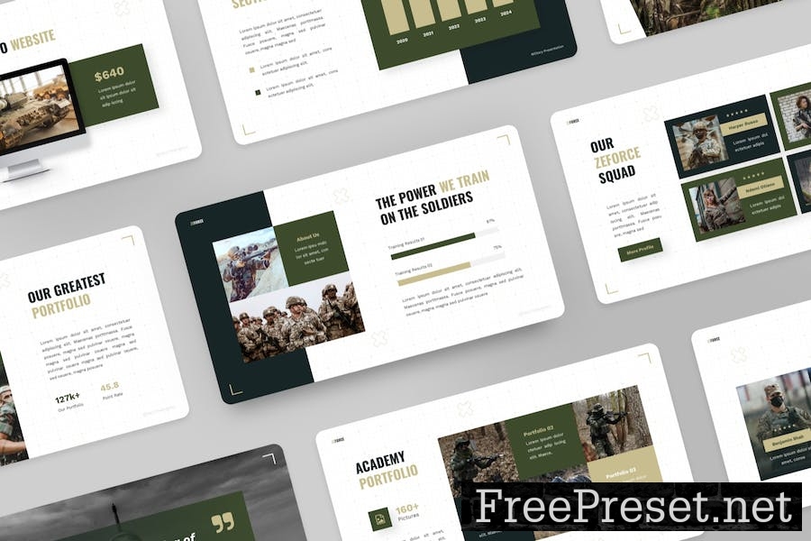 Zeforce - Military Education Keynote Template 6XBYGLV