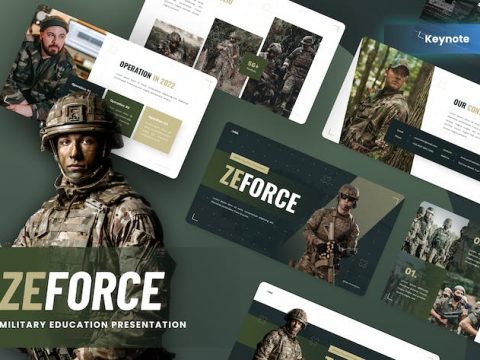 Zeforce - Military Education Keynote Template 6XBYGLV