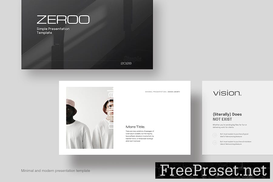 Zero Minimal Keynote Template