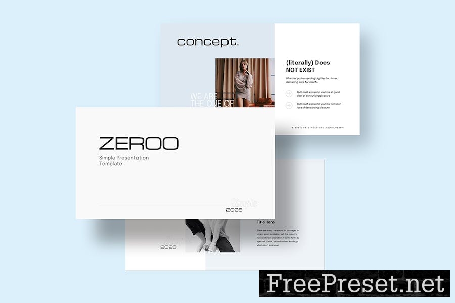 Zero Minimal Presentation Template UVK6W6Z