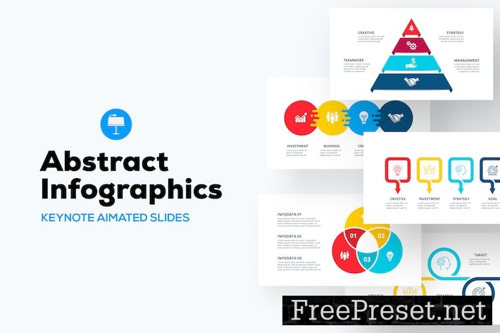 Abstract Keynote Infographics. Set 01 TD83LFL