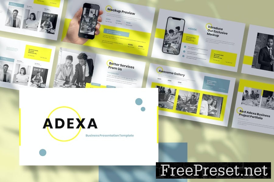 Adexa - Business Presentation Google Slide Templat VFPDGK7