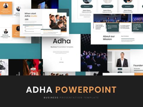 Adha – Business PowerPoint Template 5KUTH3P