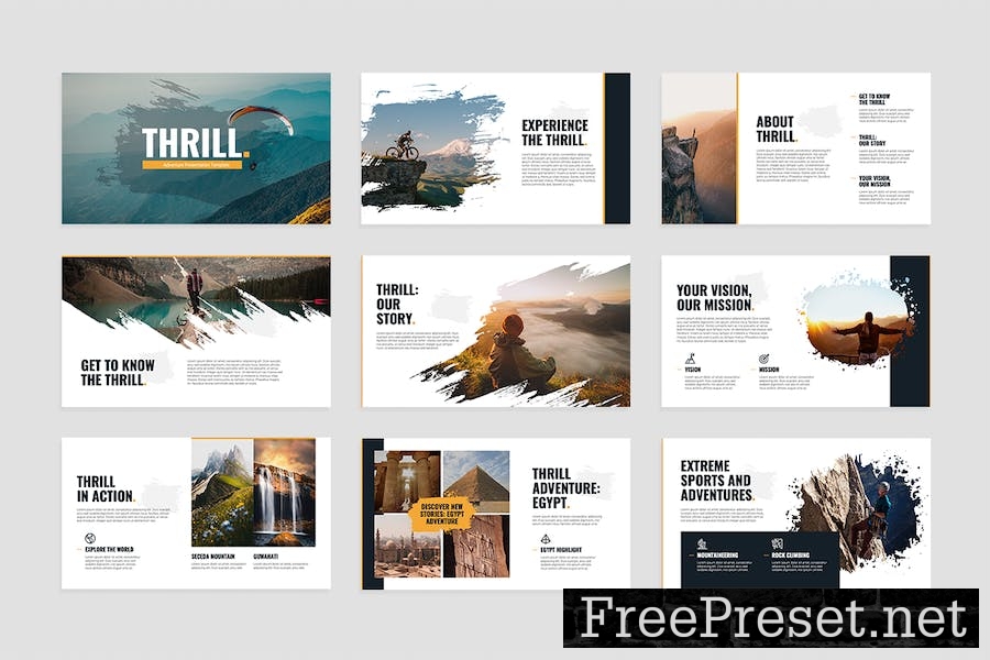 Adventure Slides Presentation Template Z3TRW4Q