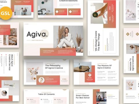 Agiva - Agency Studio Creative Google Slides KXALZQR