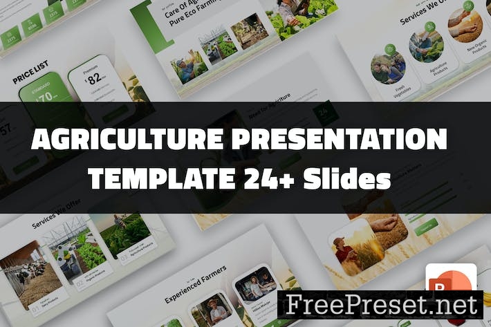 Agriculture Farming PowerPoint Template KWW3ZLP