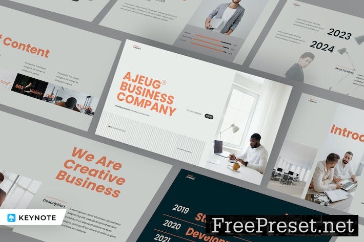 AJEUG - Business Company Presentation KEY Template