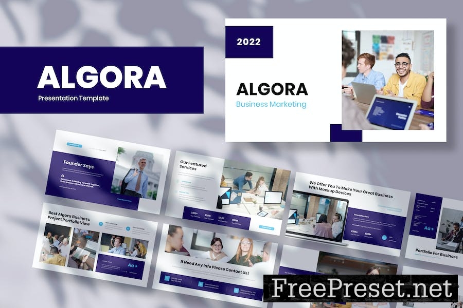 Algora - Business Presentation Google Slide Templa 9V32RDM