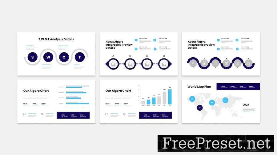 Algora - Business Presentation PowerPoint Template QKY9C4T