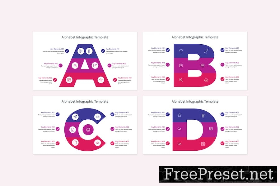 Alphabet Infographic Keynote Template