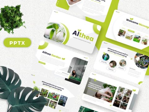 Althea - Gardening Googleslide Templates 7M9VPJY